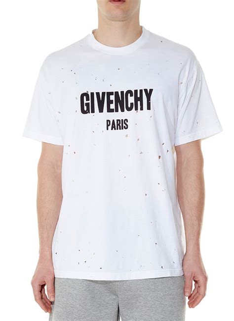 givenchy t shirt with holes|givenchy t shirts men's.